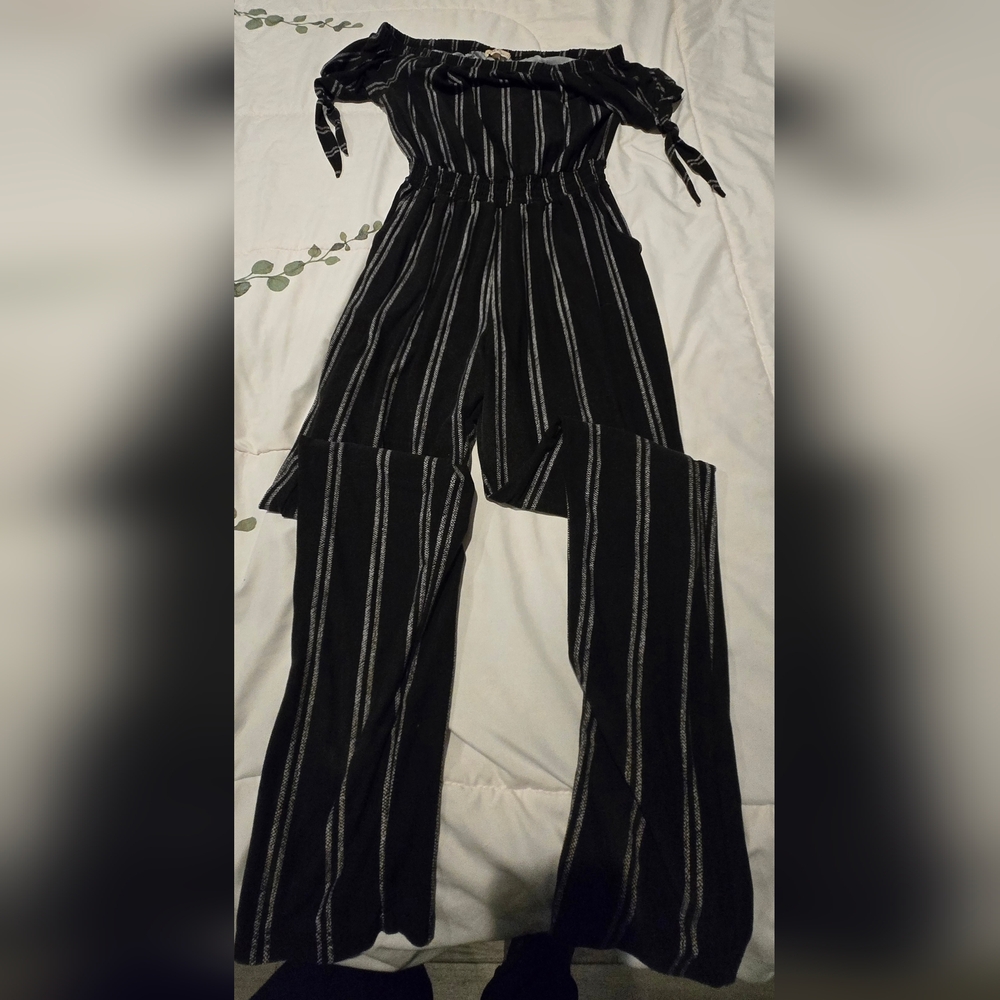 Derek Heart Black and Gray Wide Leg Pants